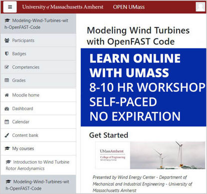 Image of Modeling Wind Turbines with OpenFAST Code Workshop Course Page