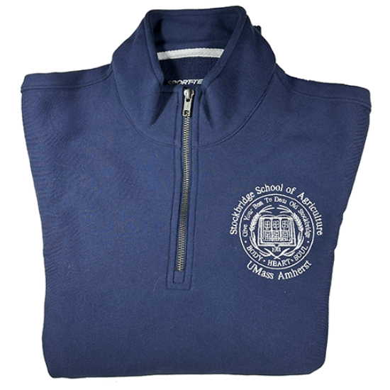 Quarter-Zip Sweatshirt, collar closed